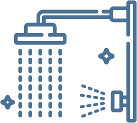 grande douche à jets